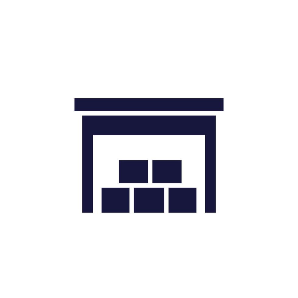 storage or warehousing unit icon vector