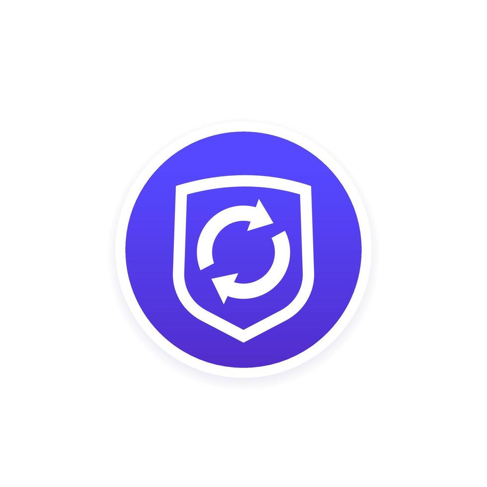 insurance renewal icon for web vector