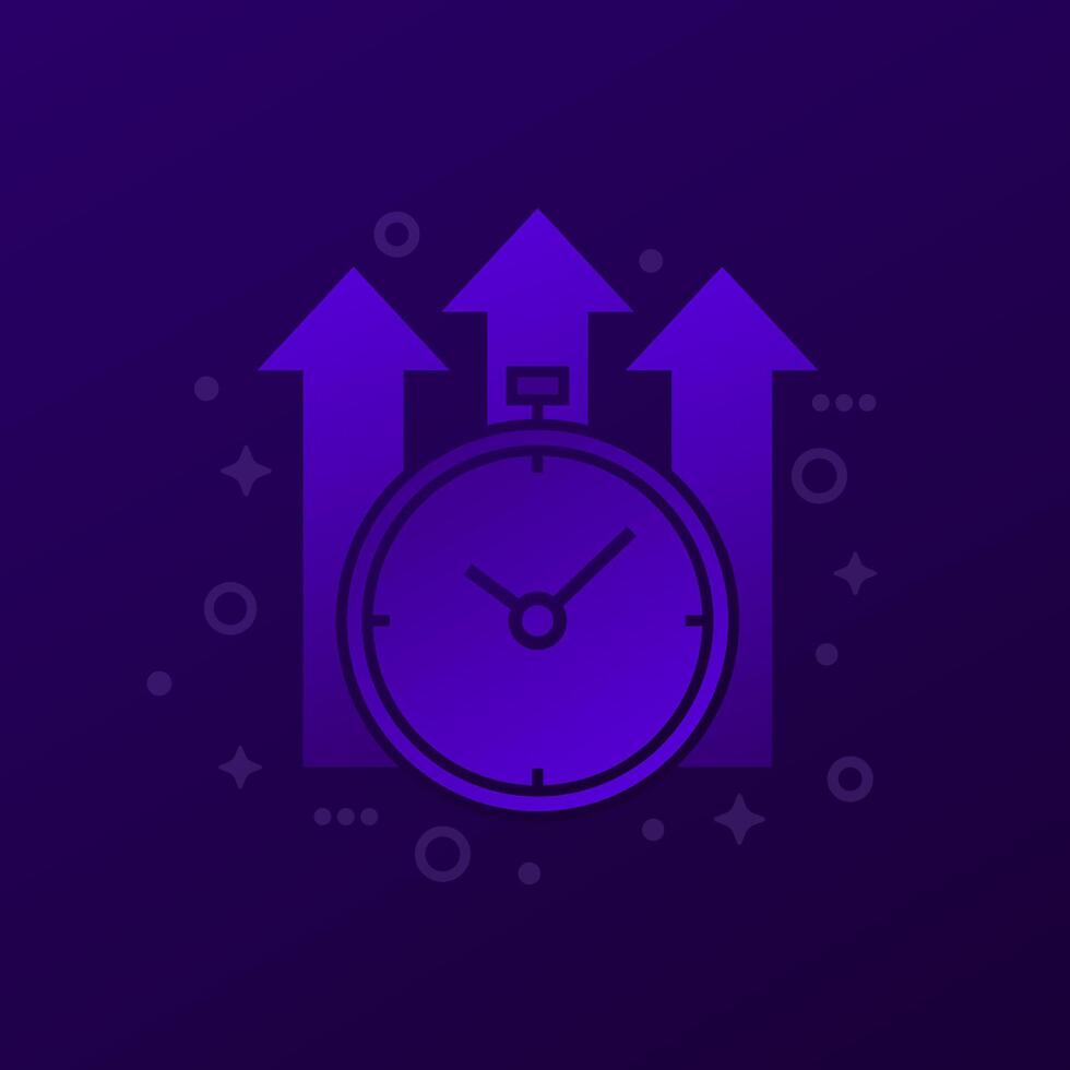 improve time icon, vector design