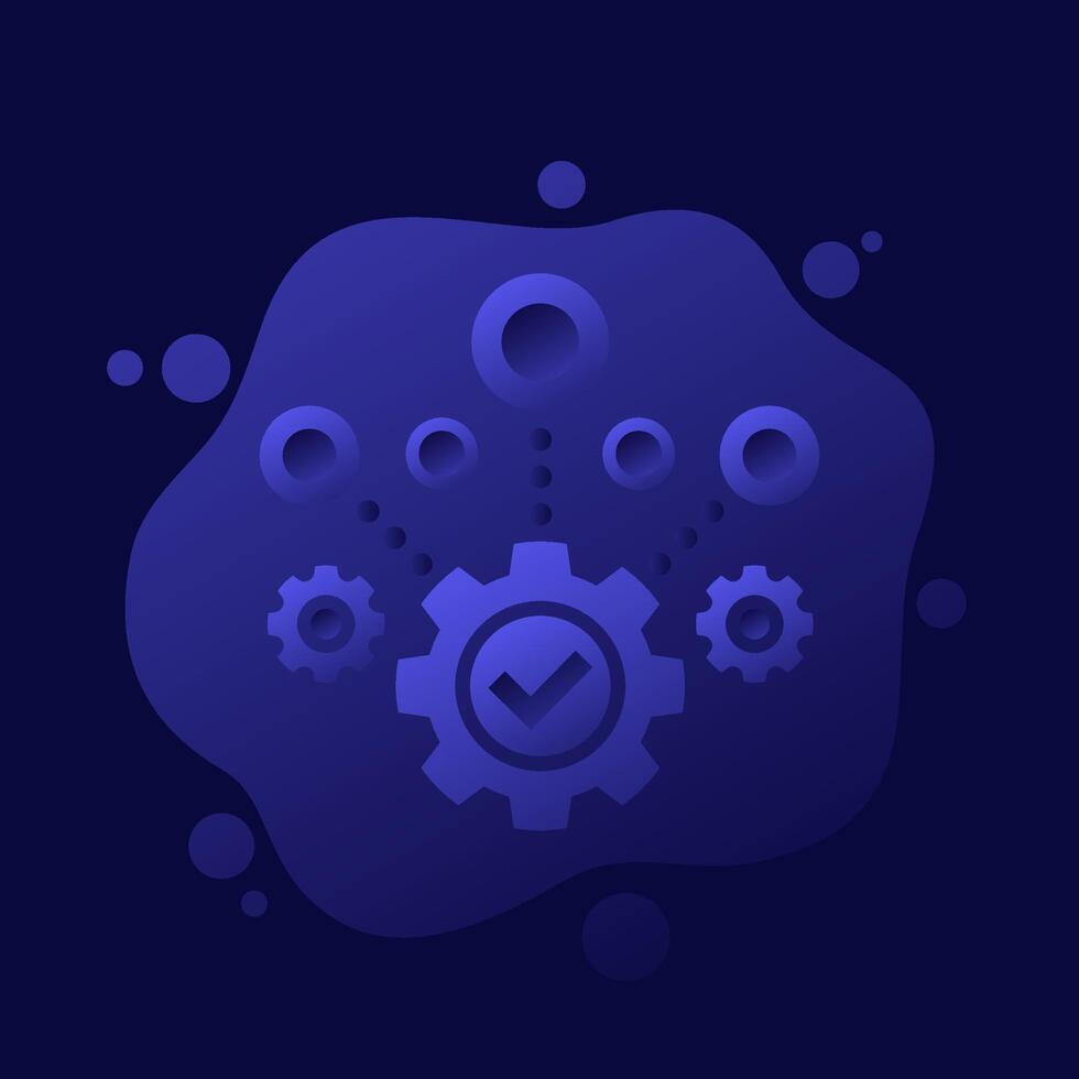 business efficiency icon, vector design