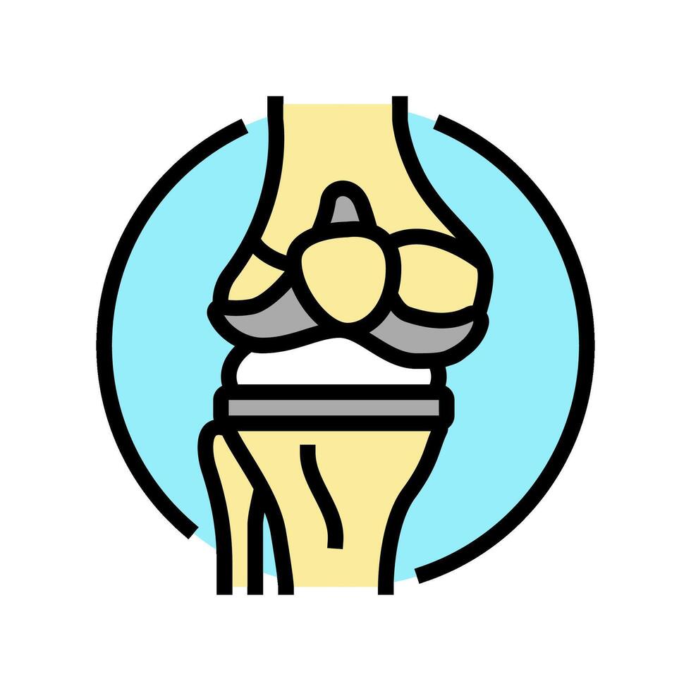 joint replacement surgery doctor color icon vector illustration
