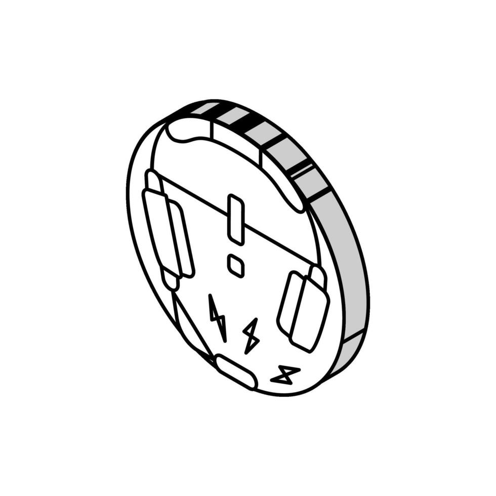 emergency services alert isometric icon vector illustration