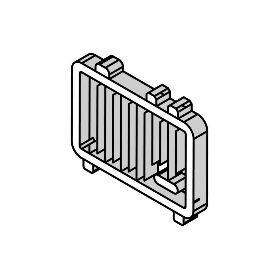 Clásico altavoz retro música isométrica icono vector ilustración