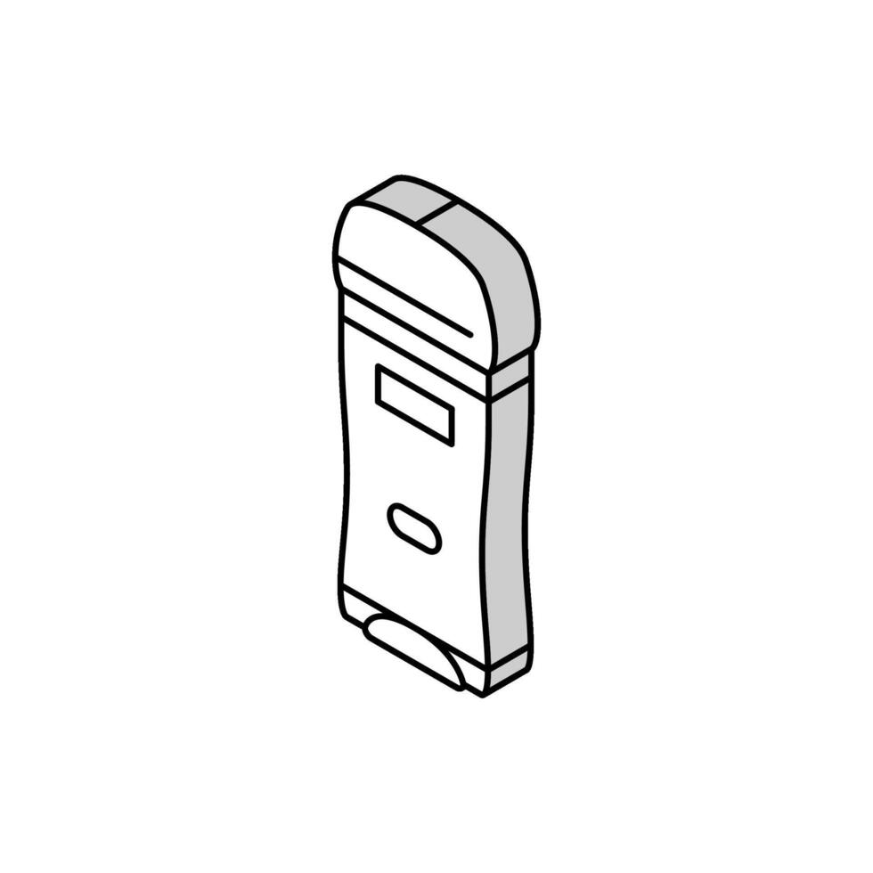 deodorant hygiene isometric icon vector illustration