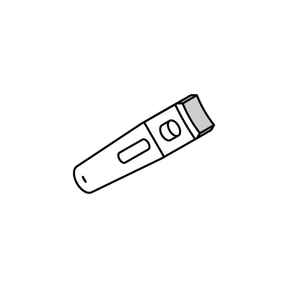 nail clippers hygiene isometric icon vector illustration