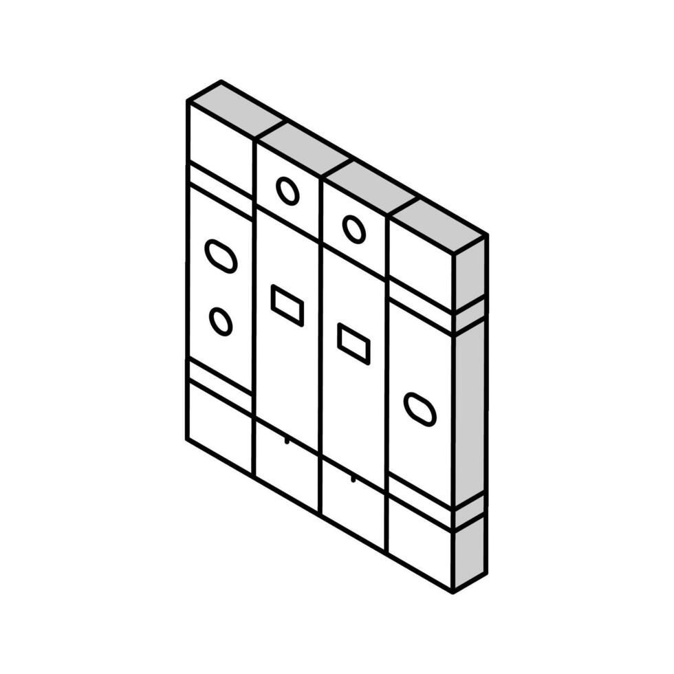 surge protector electrical engineer isometric icon vector illustration