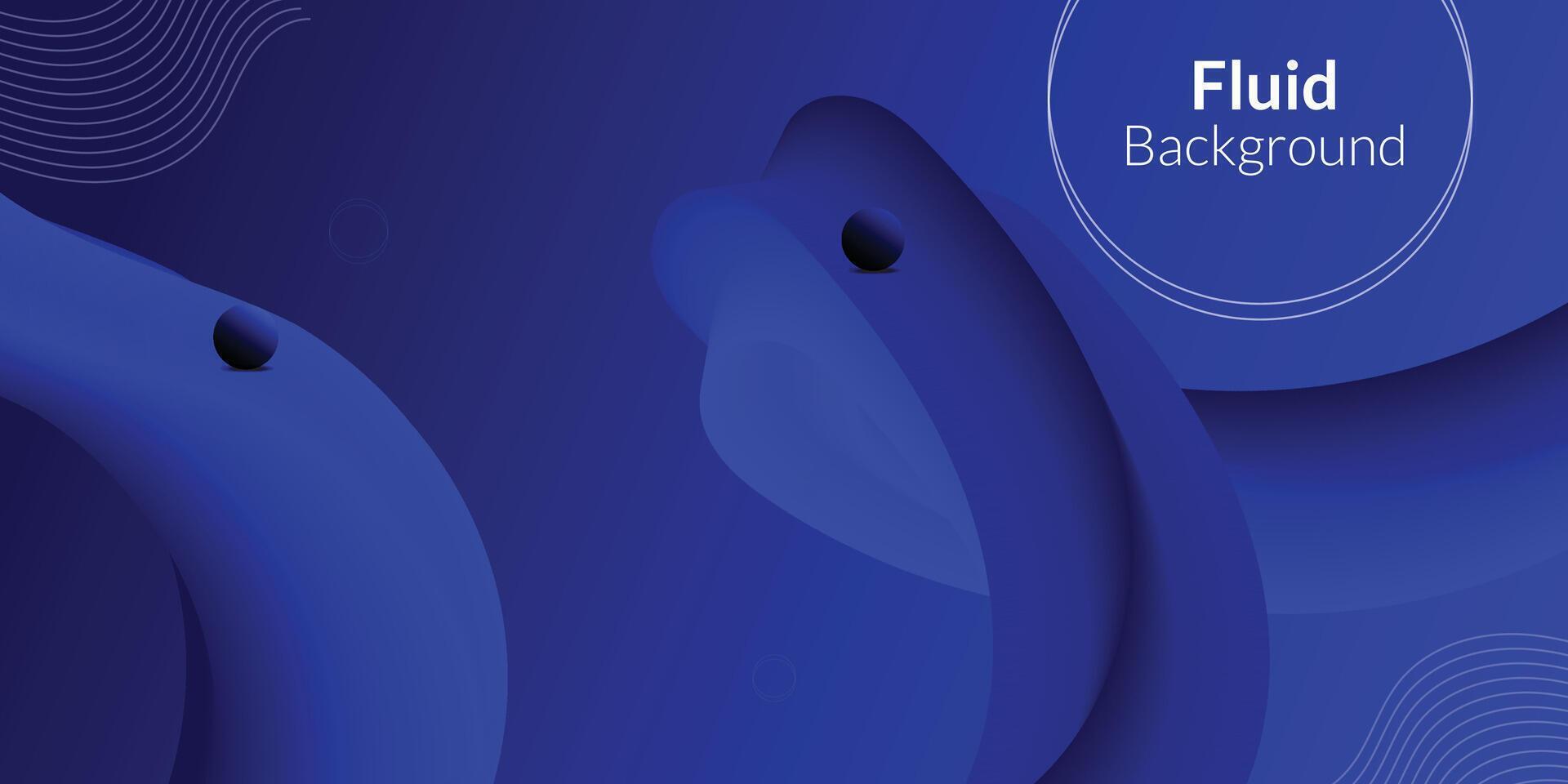 Splendid Vector Fluid Background Design
