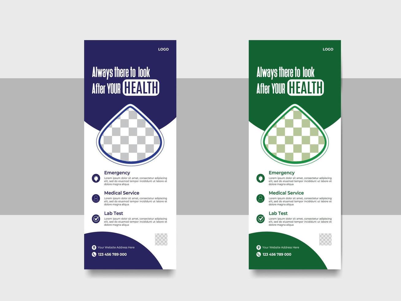 Abstract Roll up Banner Design vector