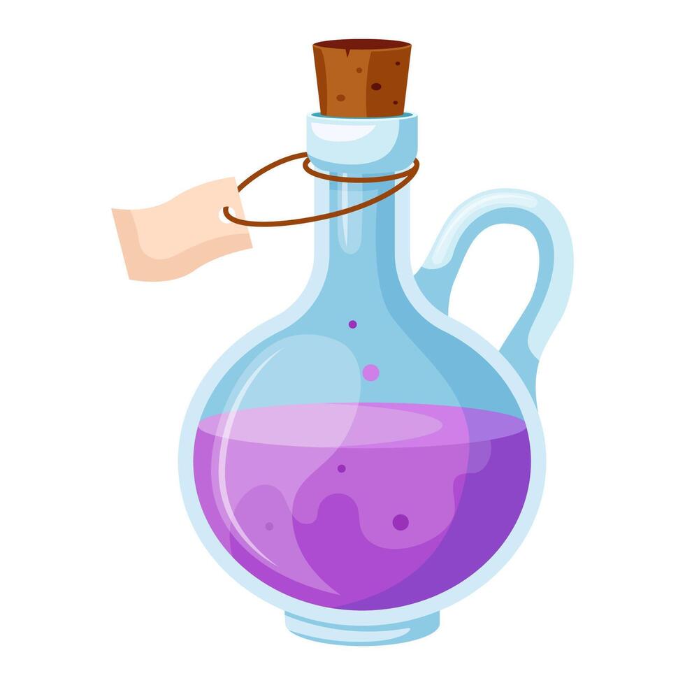 Purple potion in a jug vector