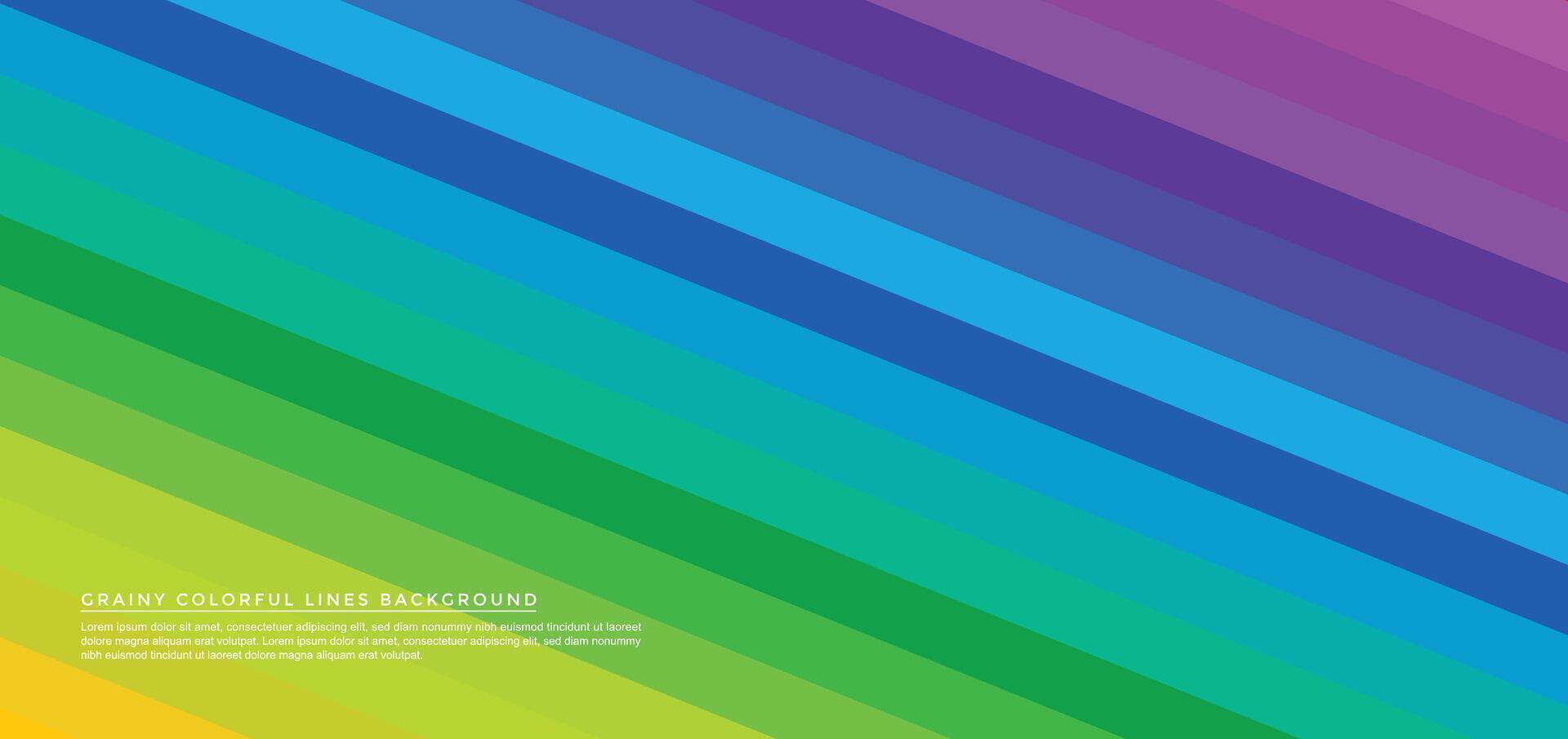 Rainbow colorful lines background with a grainy texture vector