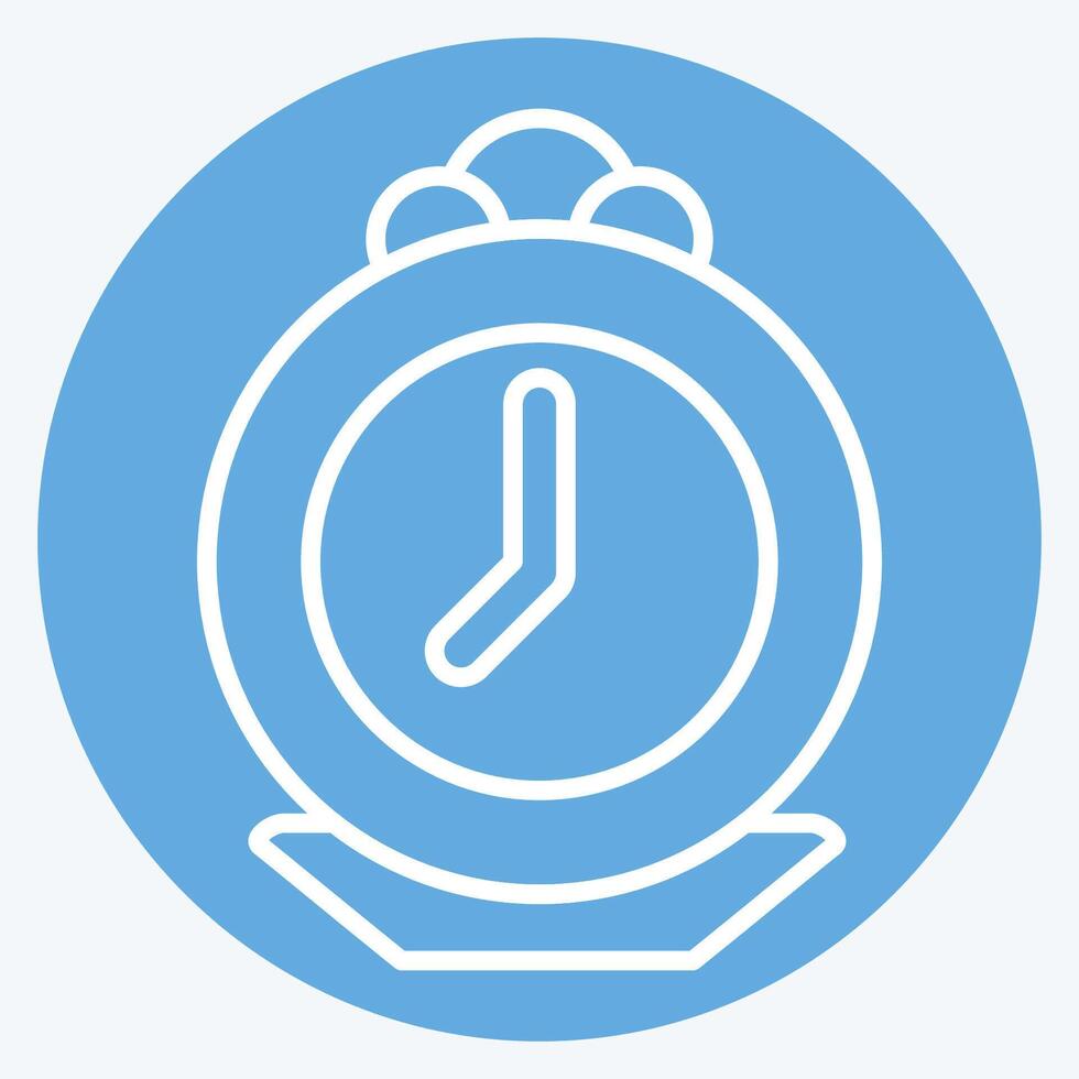 Icon Pocket Watch. related to Jewelry symbol. blue eyes style. simple design editable. simple illustration vector