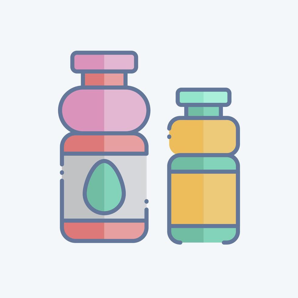 icono suave beber. relacionado a picnic símbolo. garabatear estilo. sencillo diseño editable. sencillo ilustración vector