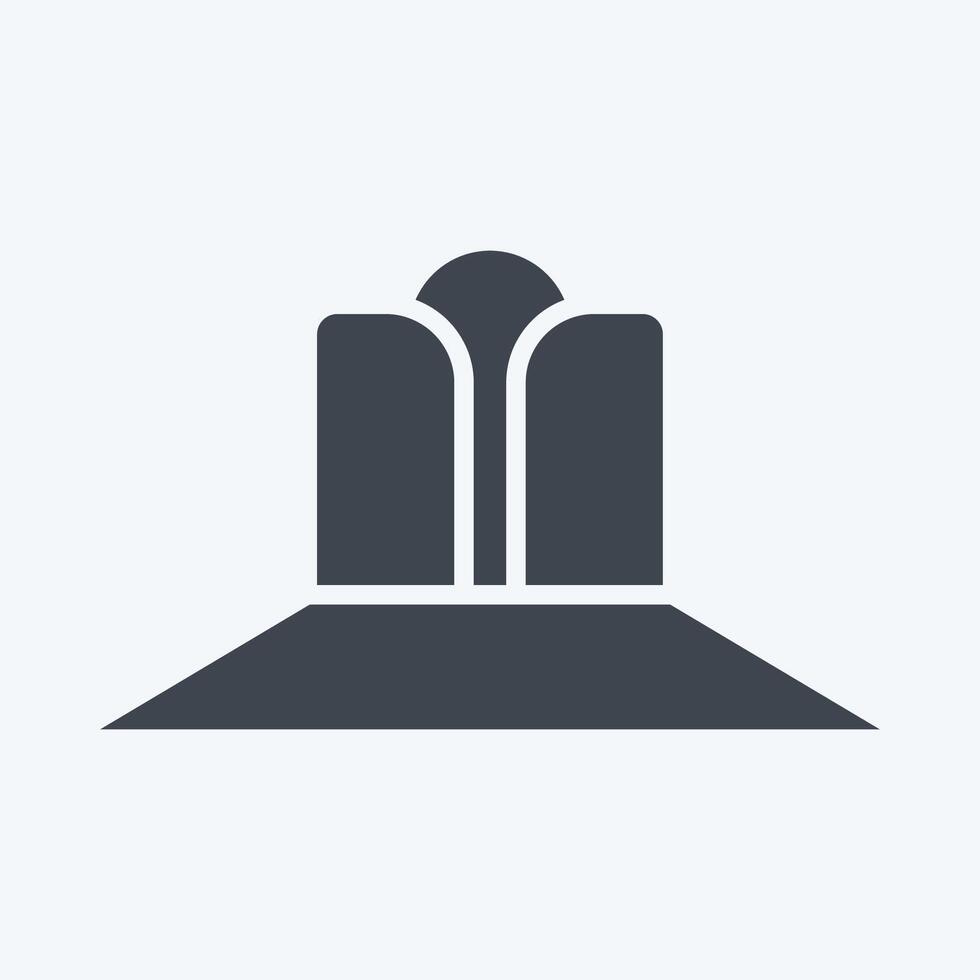 Icon Pamela Hat. related to Fashion symbol. glyph style. simple design editable. simple illustration vector
