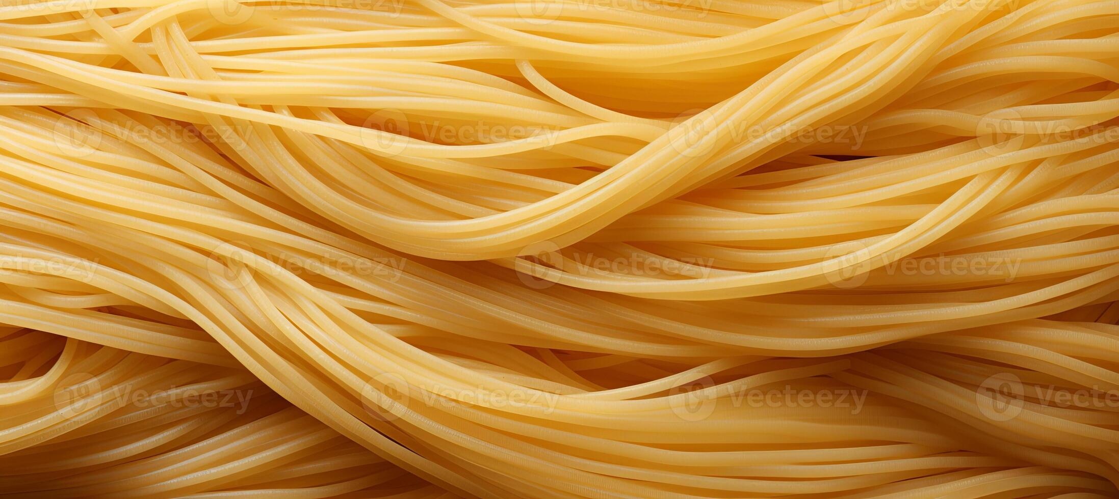 AI generated Close up view of traditional italian pennettine pasta as an abstract background texture photo
