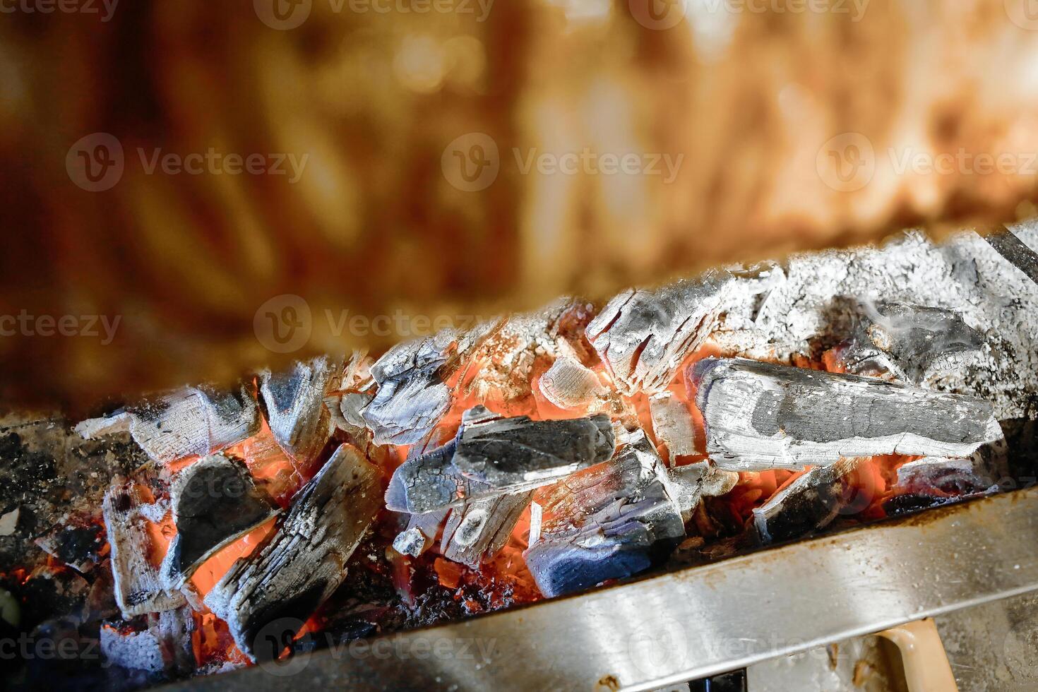Grilled Food on Outdoor Grill photo