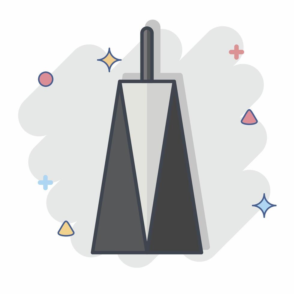 Icon Britam Tower. related to Kenya symbol. comic style. simple design editable. simple illustration vector
