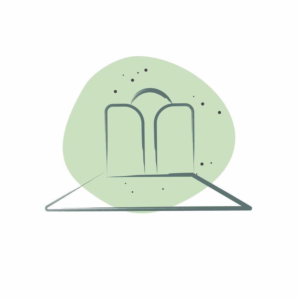 Icon Pamela Hat. related to Fashion symbol. Color Spot Style. simple design editable. simple illustration vector