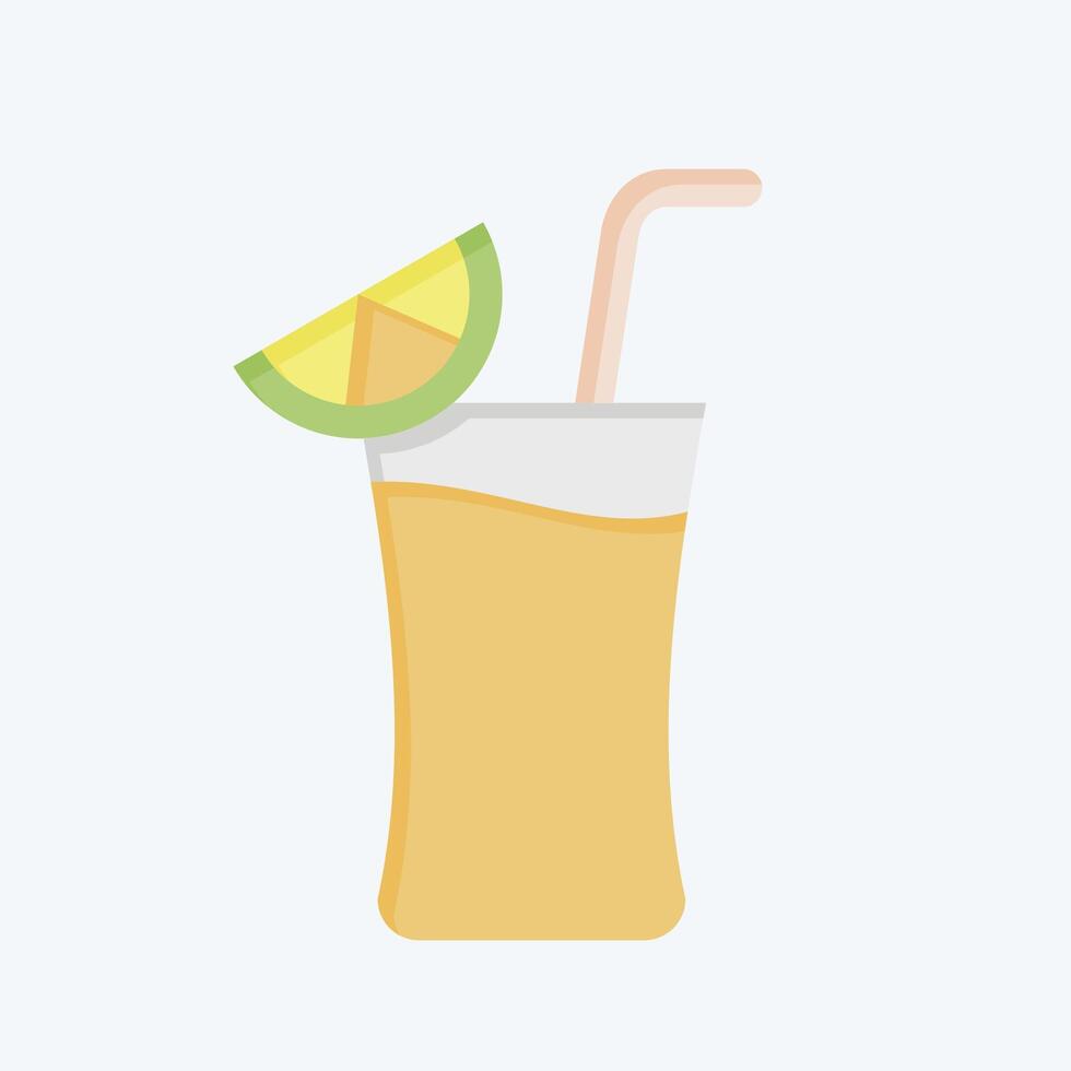 Icon Tequla Shot. related to Cocktails,Drink symbol. flat style. simple design editable. simple illustration vector