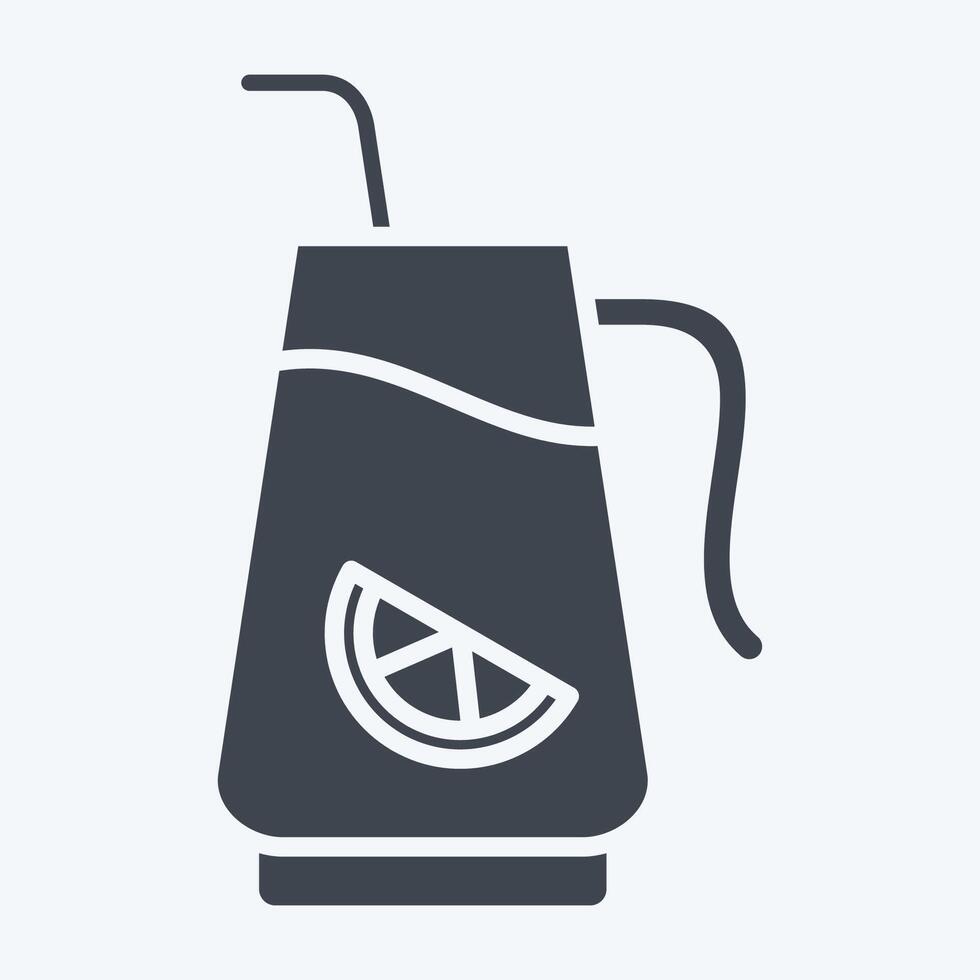 Icon Infused Water. related to Cocktails,Drink symbol. glyph style. simple design editable. simple illustration vector