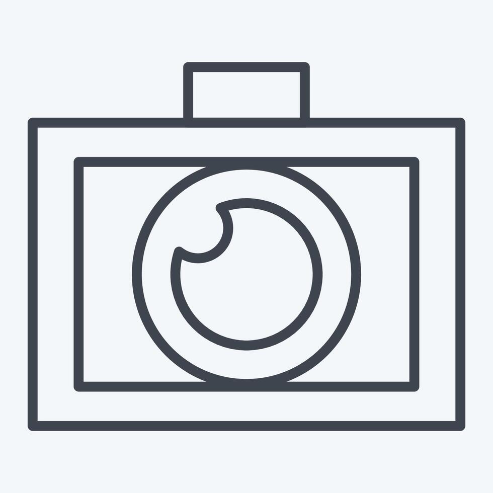 Icon Photo Editor. related to Creative Concept symbol. line style. simple design editable. simple illustration vector