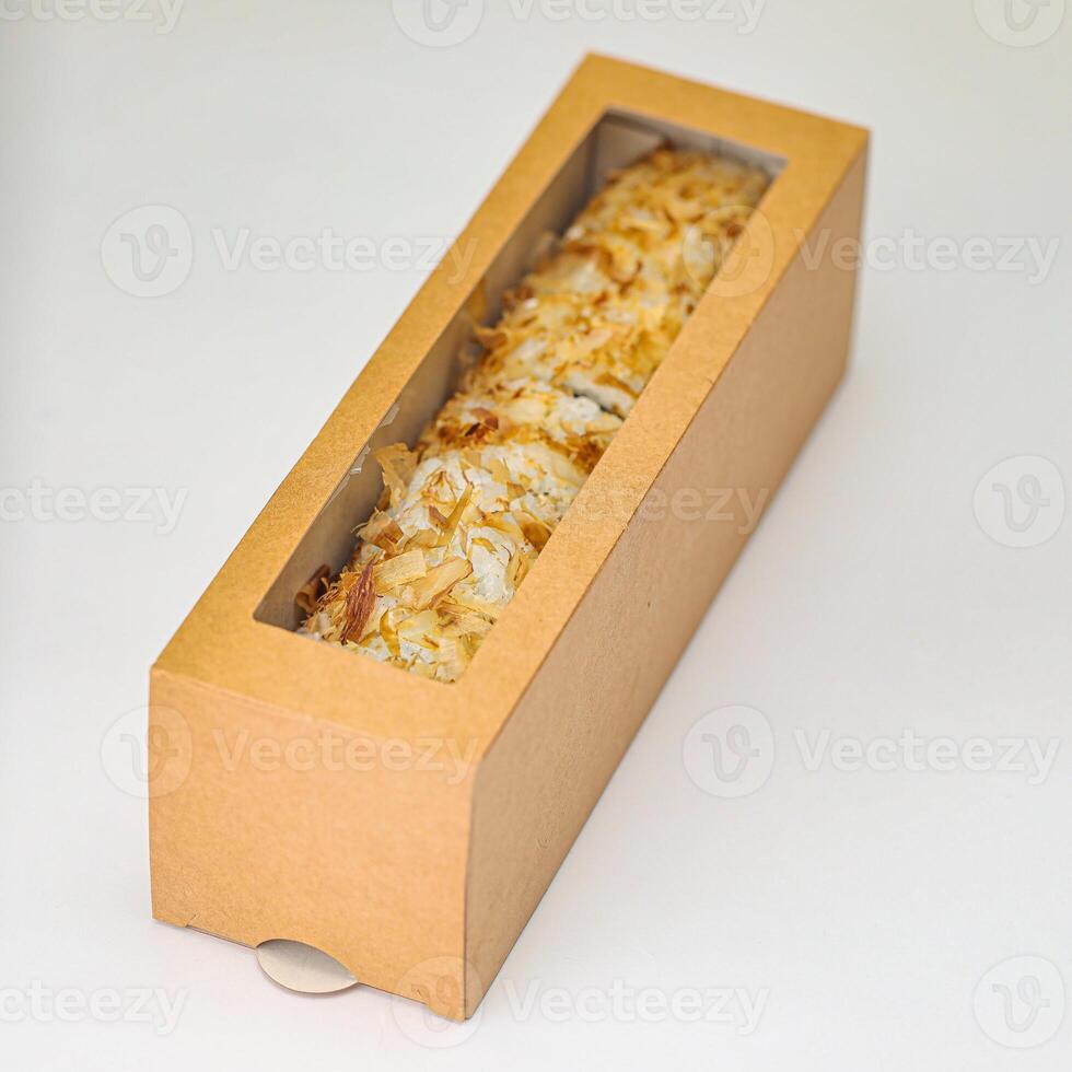 A Box of Food Placed on a Table photo