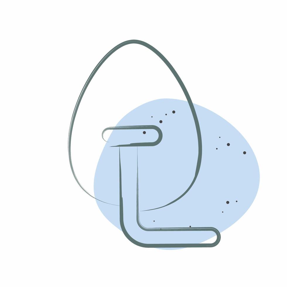 Icon Oxygen Mask. related to Medical symbol. Color Spot Style. simple design editable. simple illustration vector