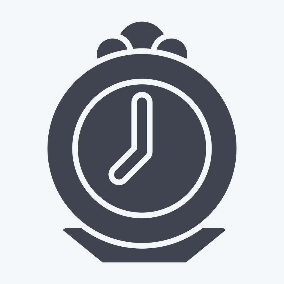 Icon Pocket Watch. related to Jewelry symbol. glyph style. simple design editable. simple illustration vector