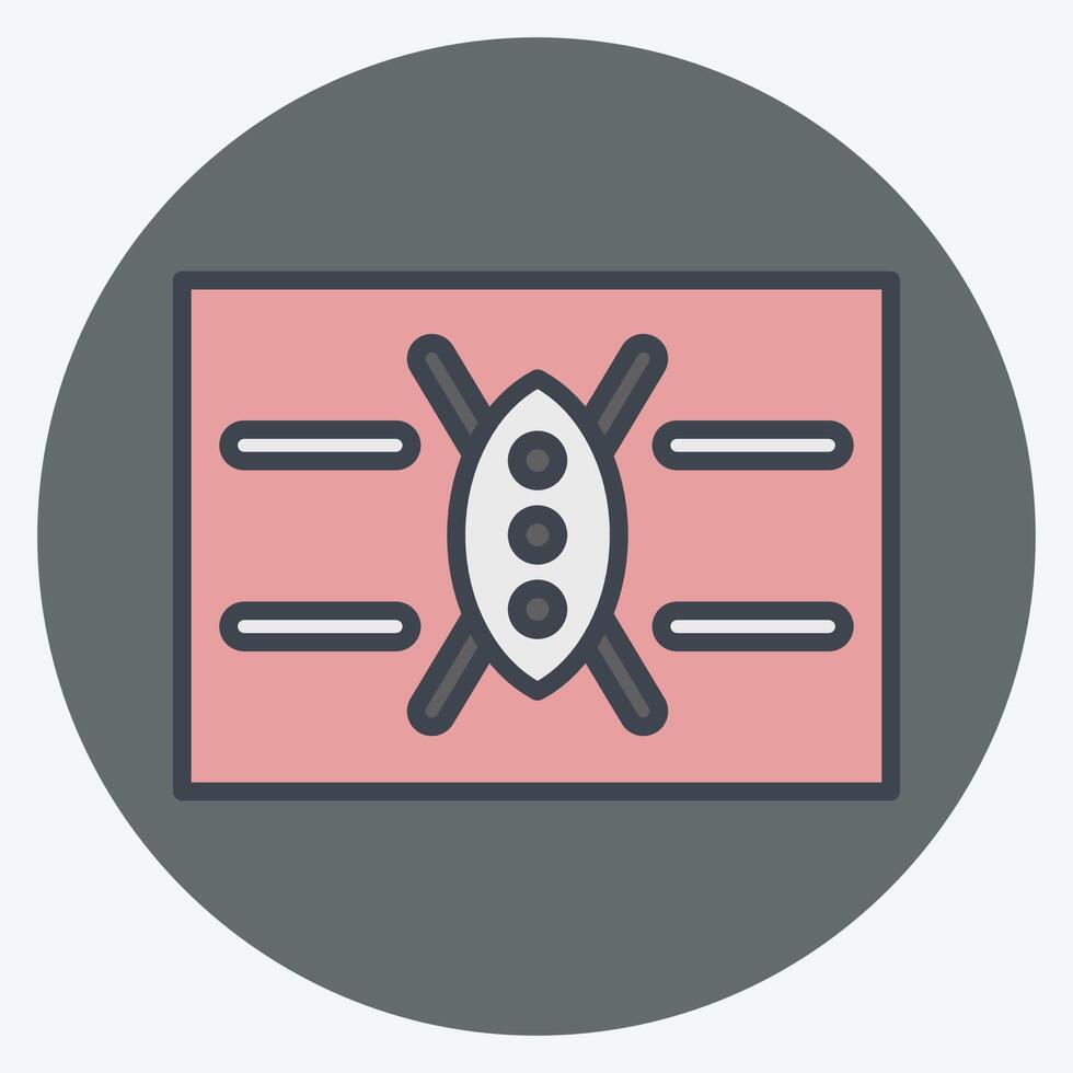 Icon Kenya. related to Kenya symbol. color mate style. simple design editable. simple illustration vector