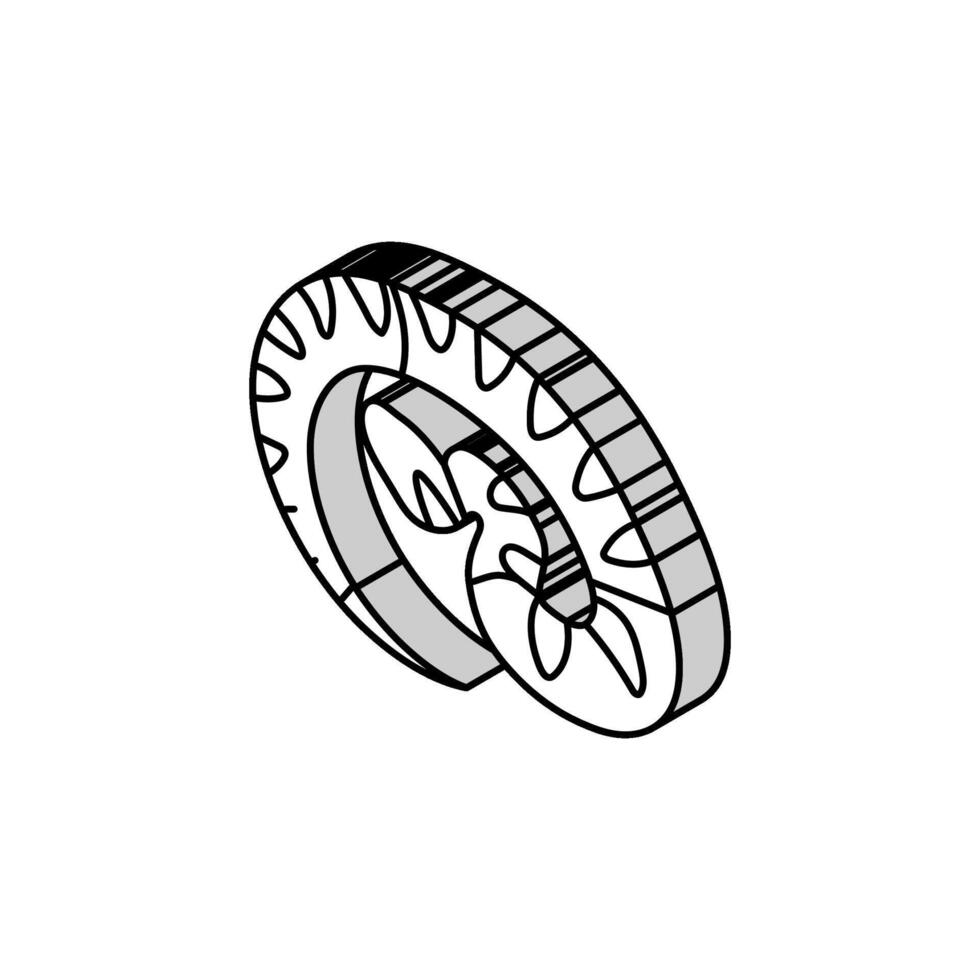 víbora animal serpiente isométrica icono vector ilustración