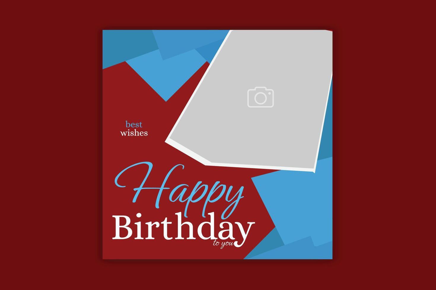 cumpleaños social medios de comunicación enviar cumpleaños invitación tarjeta vector