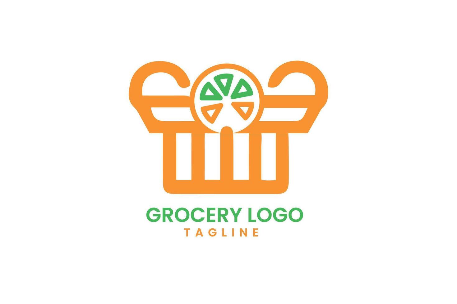 grocery logo design vector
