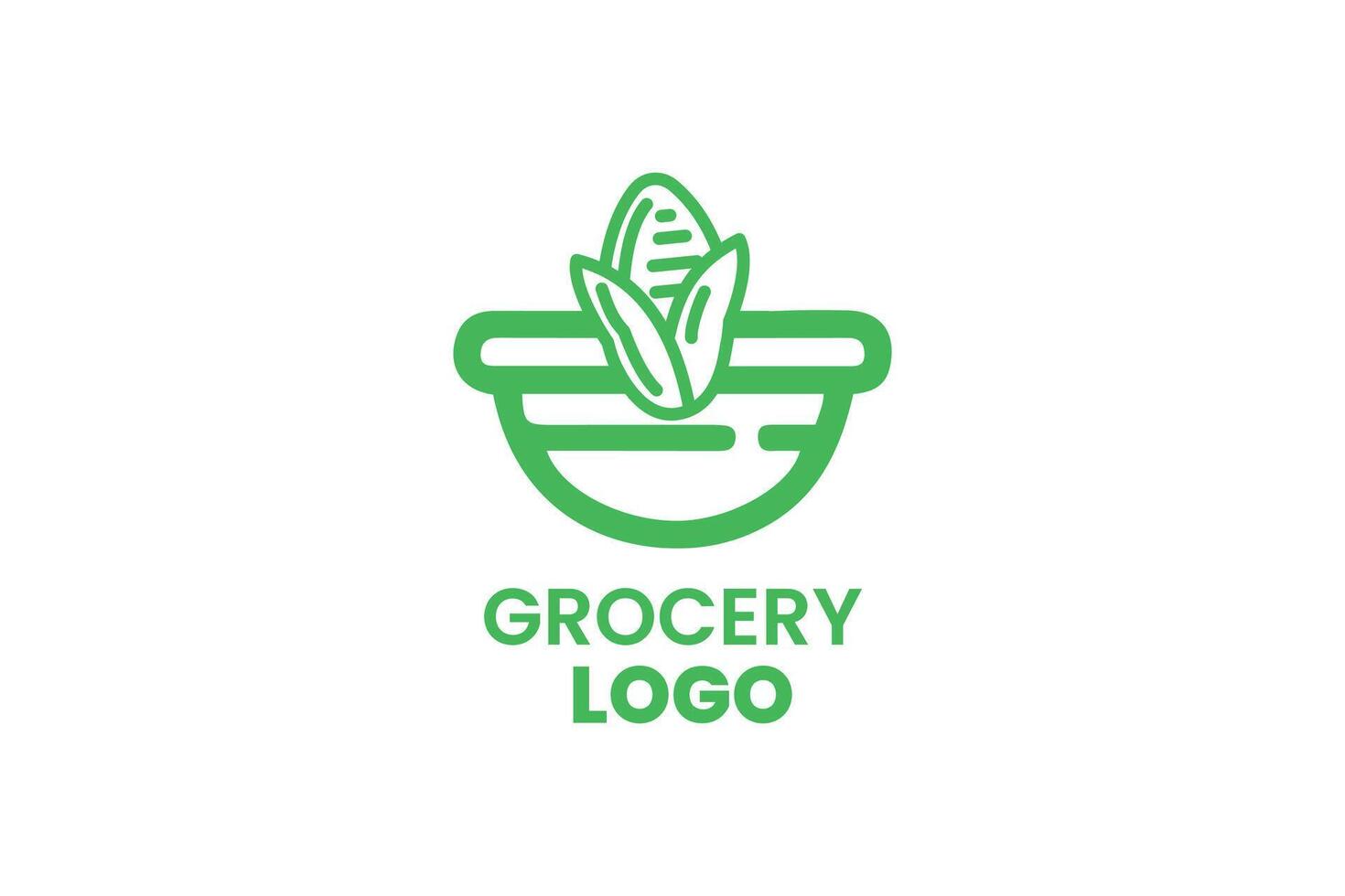 grocery logo design vector