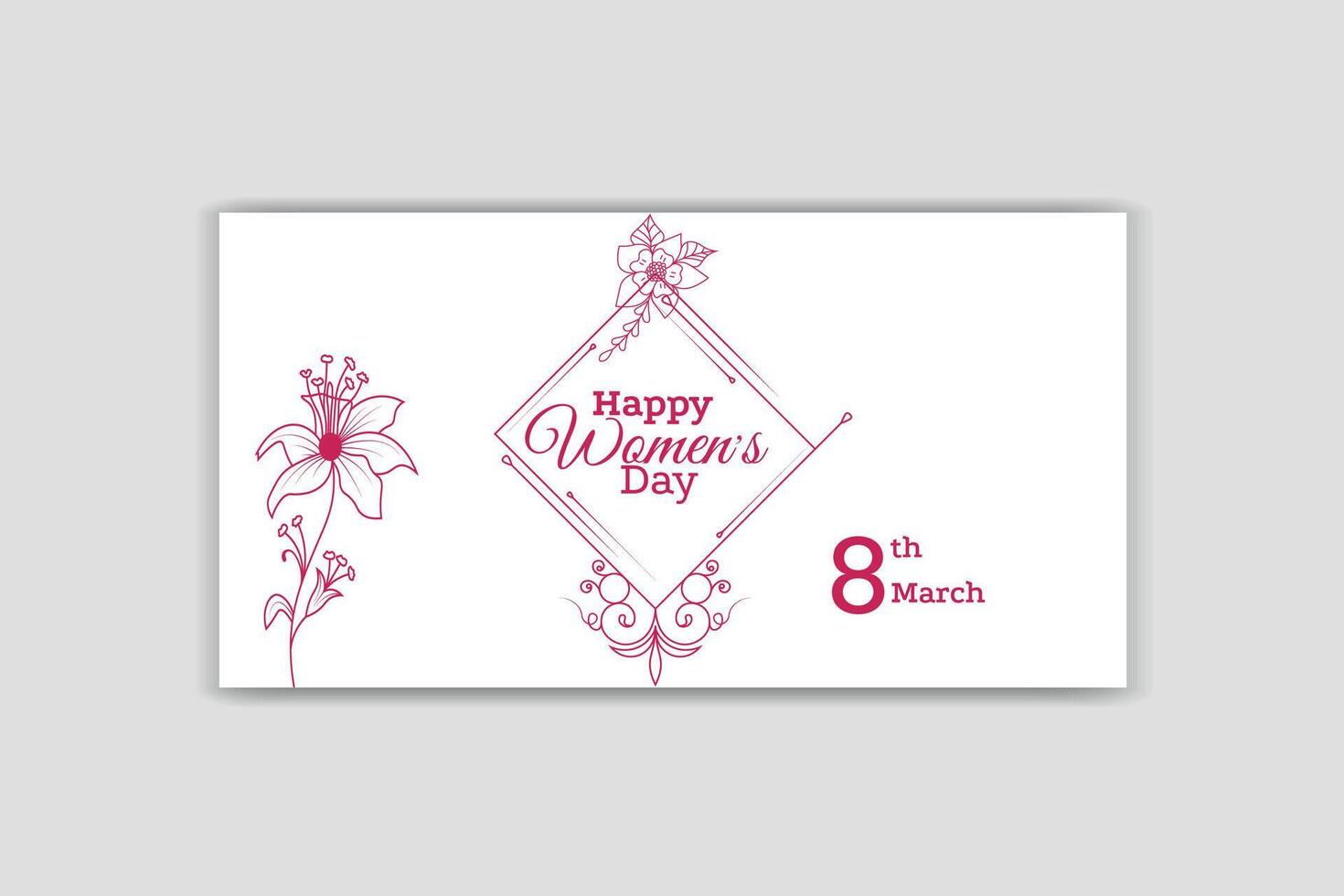 women day social media ,women's day banner design vector