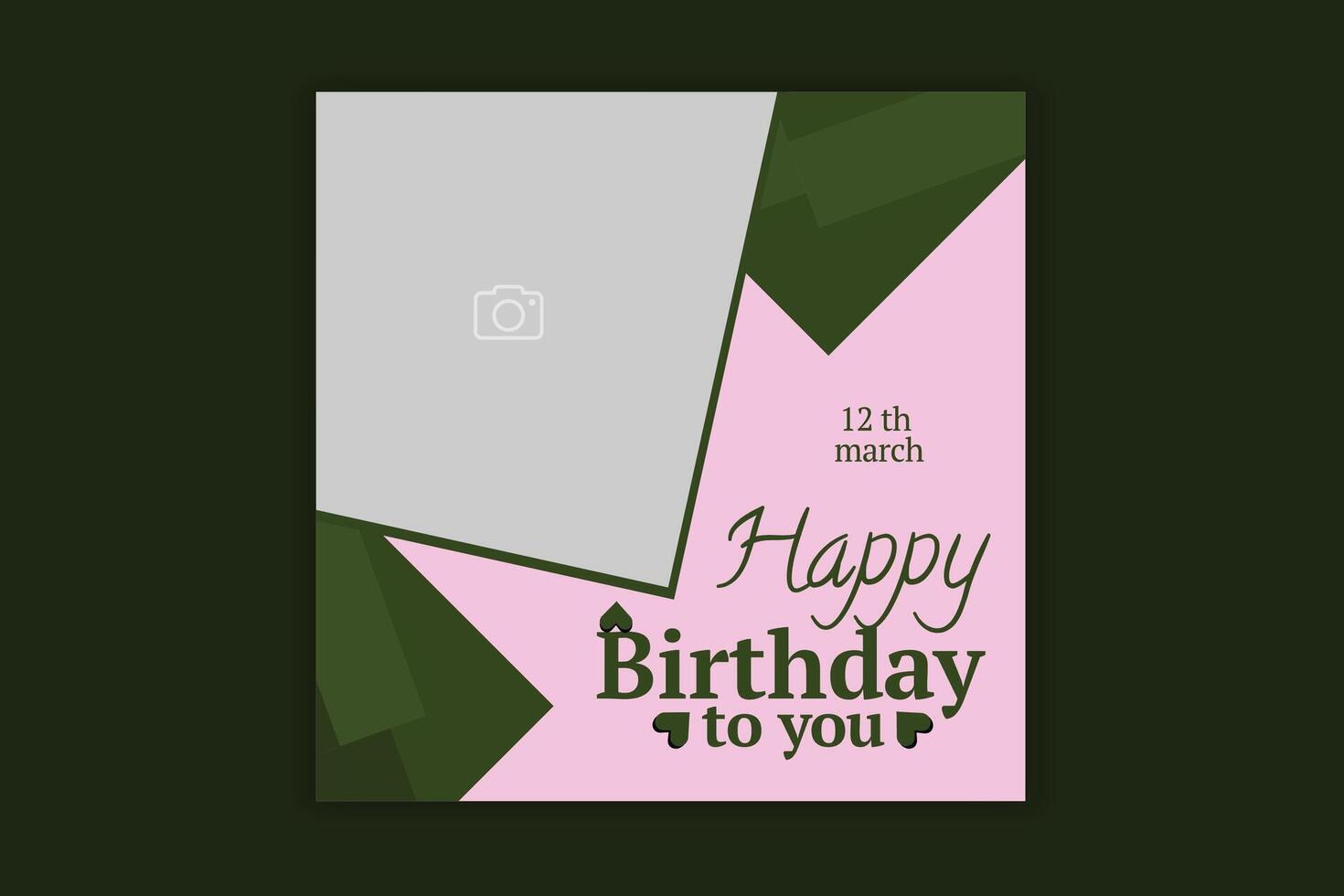 birthday social media post birthday invitation card vector