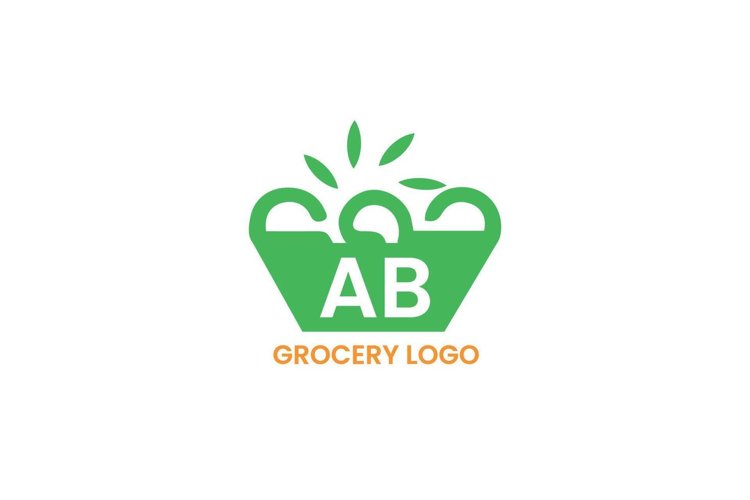 grocery logo design vector