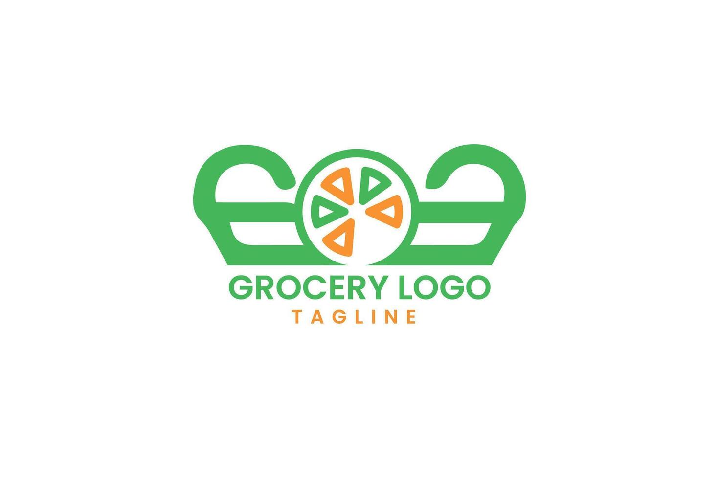 grocery logo design vector