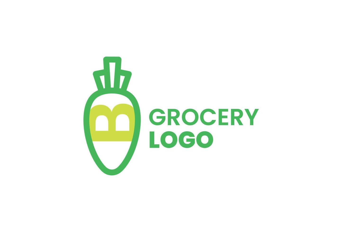 grocery logo design vector