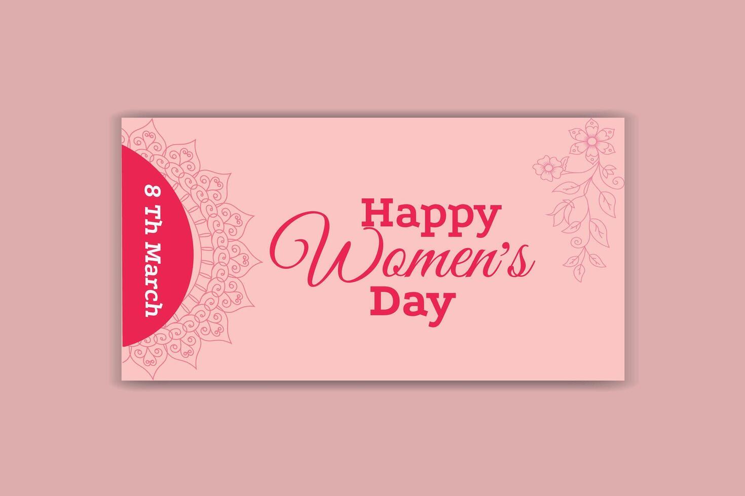 women day social media ,women's day banner design vector