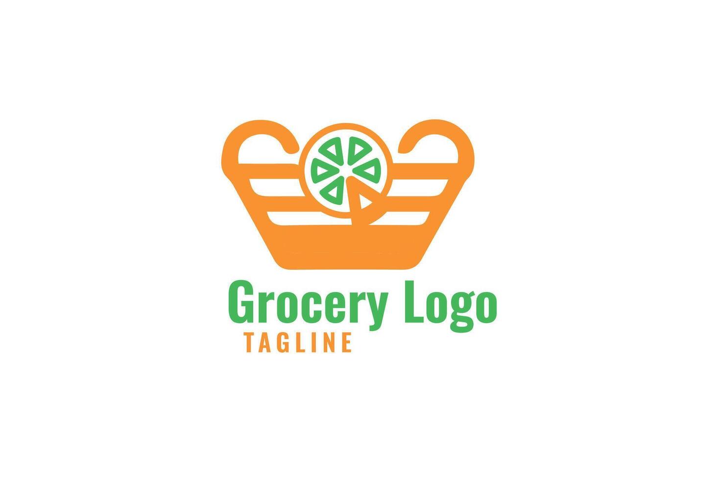 grocery logo design vector