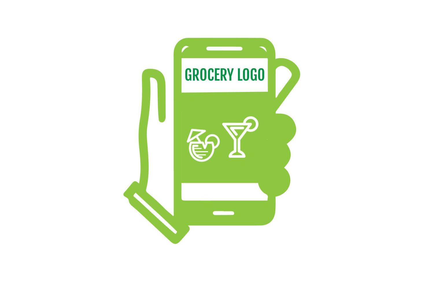 grocery logo design vector