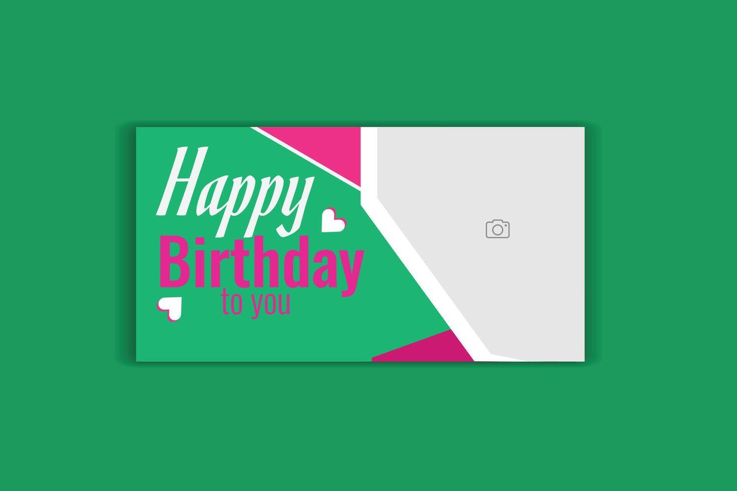 cumpleaños bandera diseño cumpleaños invitación tarjeta vector