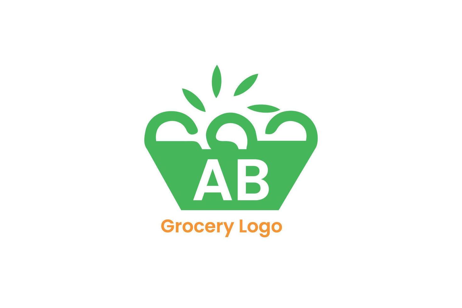 grocery logo design vector