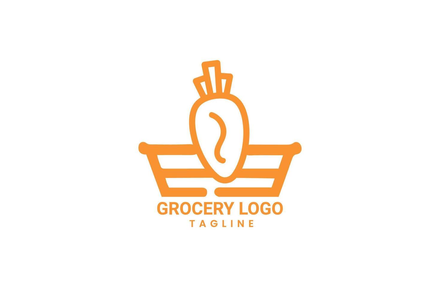 grocery logo design vector