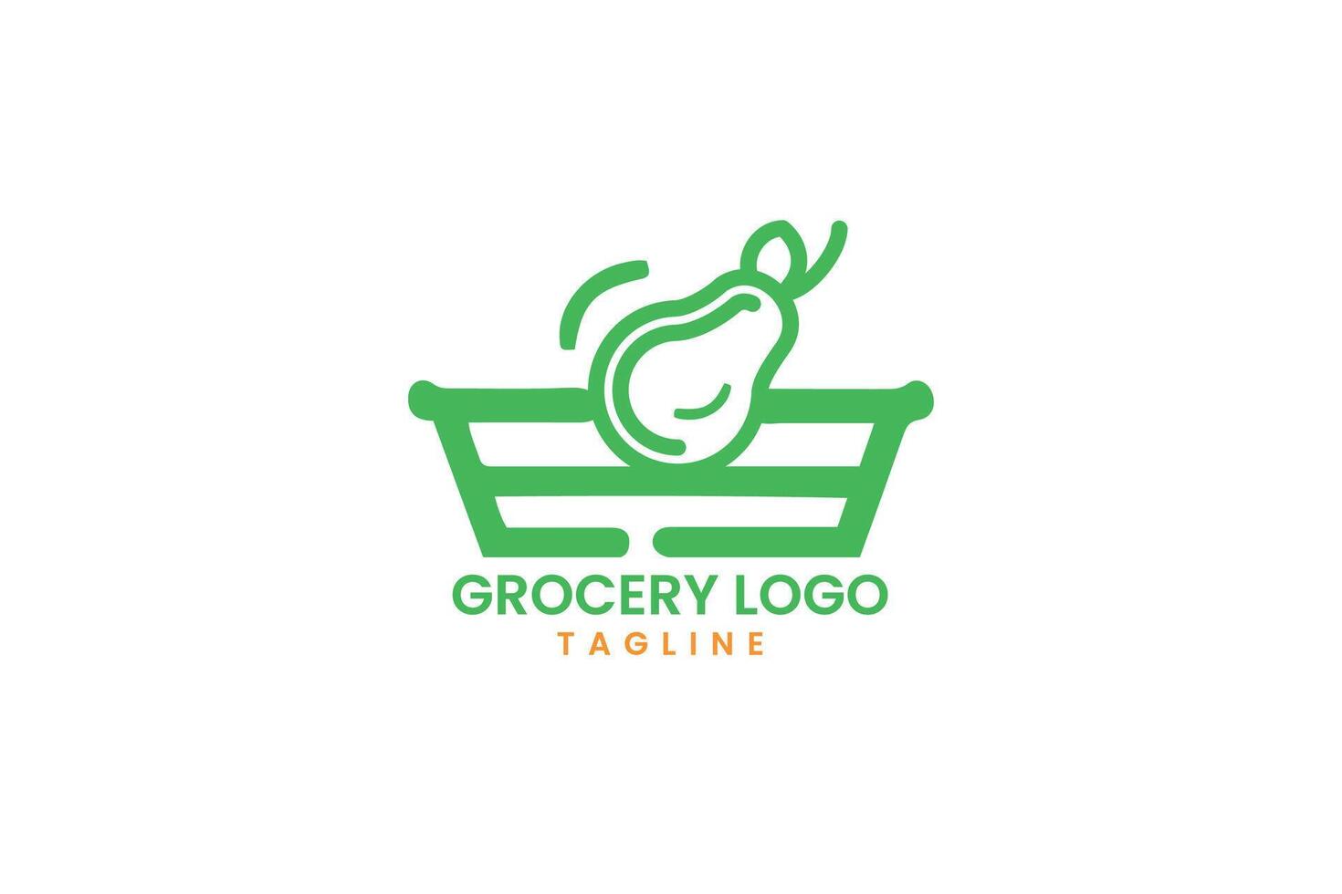 grocery logo design vector