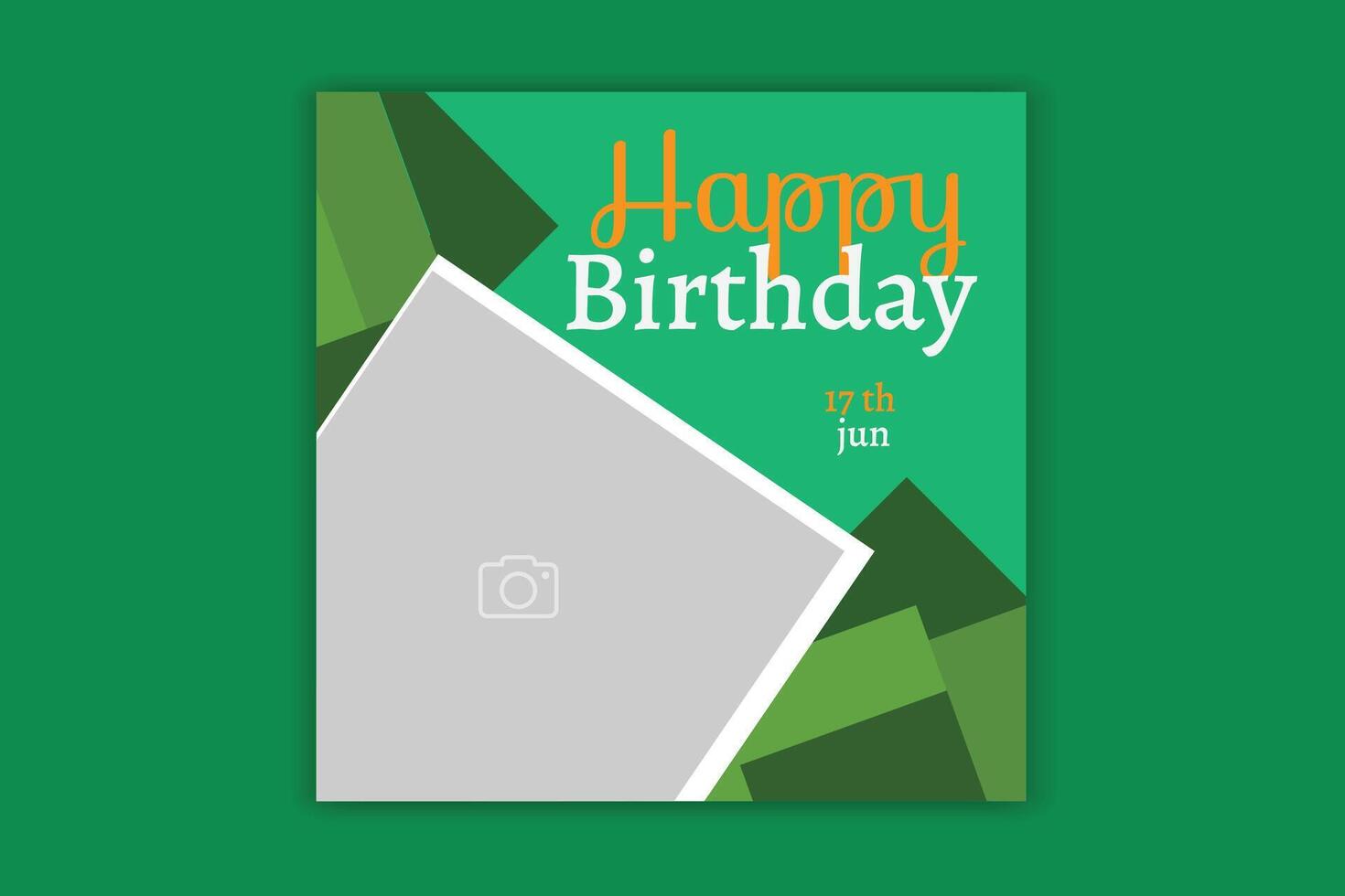 birthday social media post birthday invitation card vector