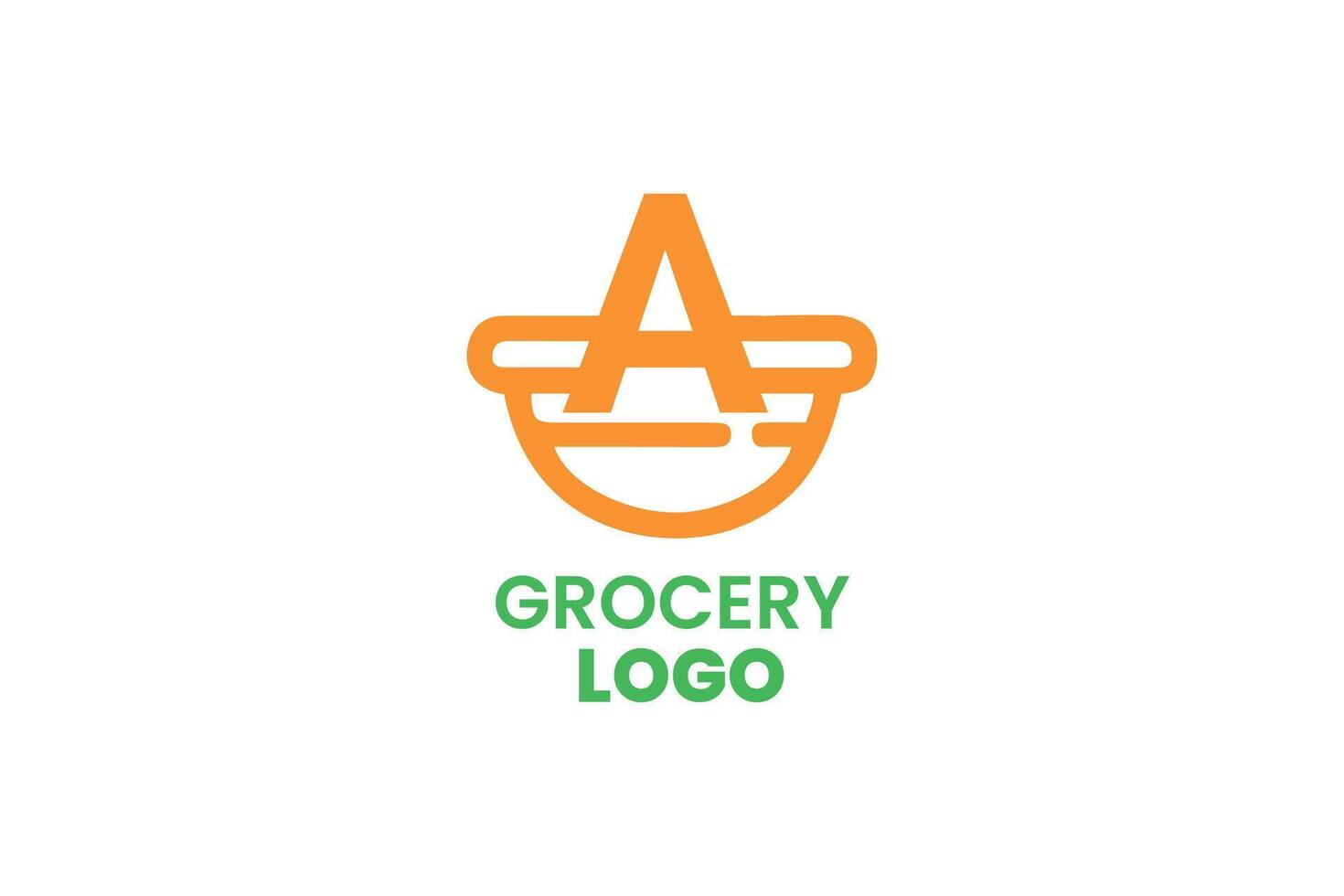 grocery logo design vector