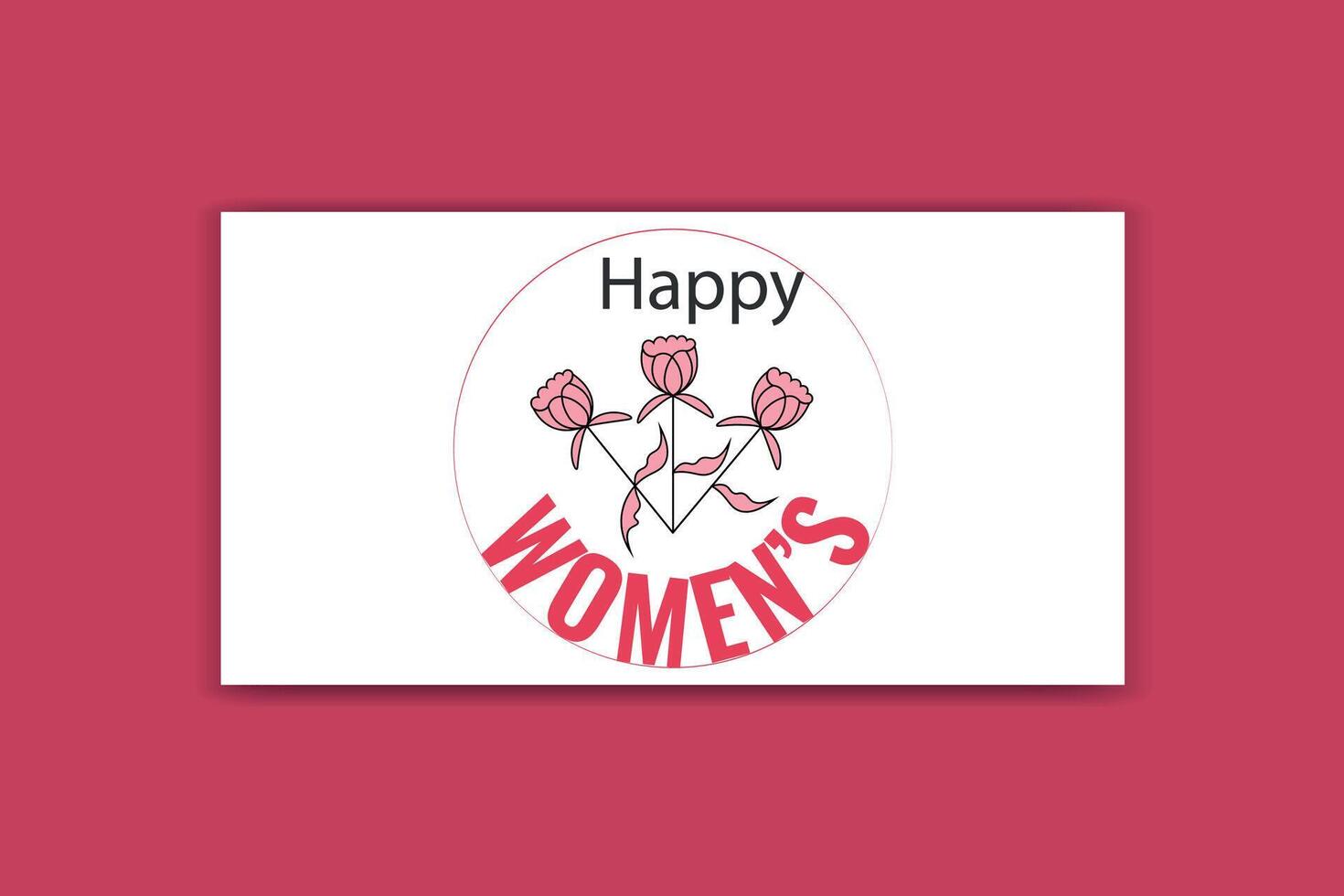 women's day social media flower design template vector