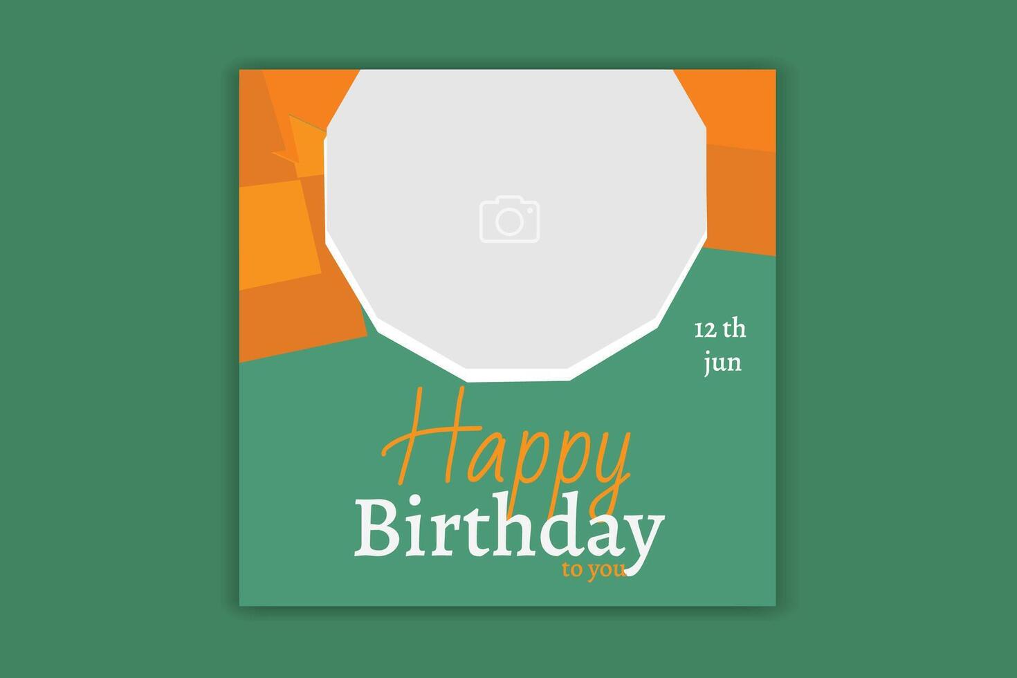 birthday social media post birthday invitation card vector