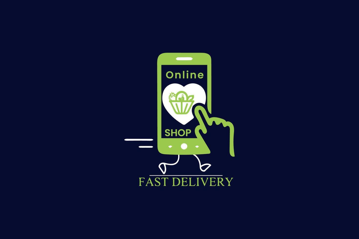 grocery logo design vector