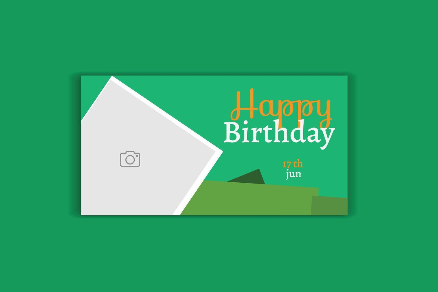 birthday banner design birthday invitation card vector